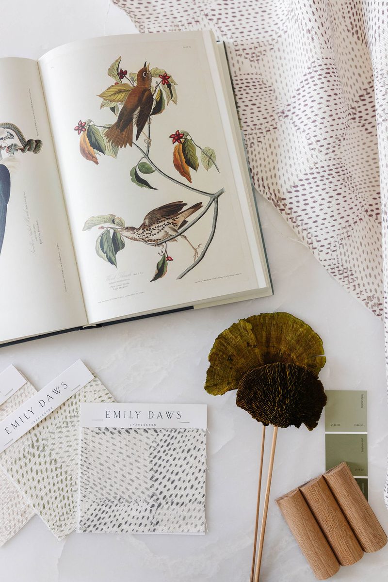 Nest fabric with Audubon reference